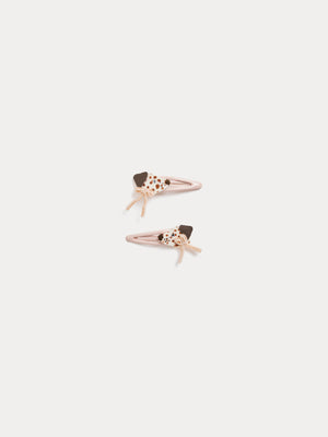 Manea barrettes with dog head