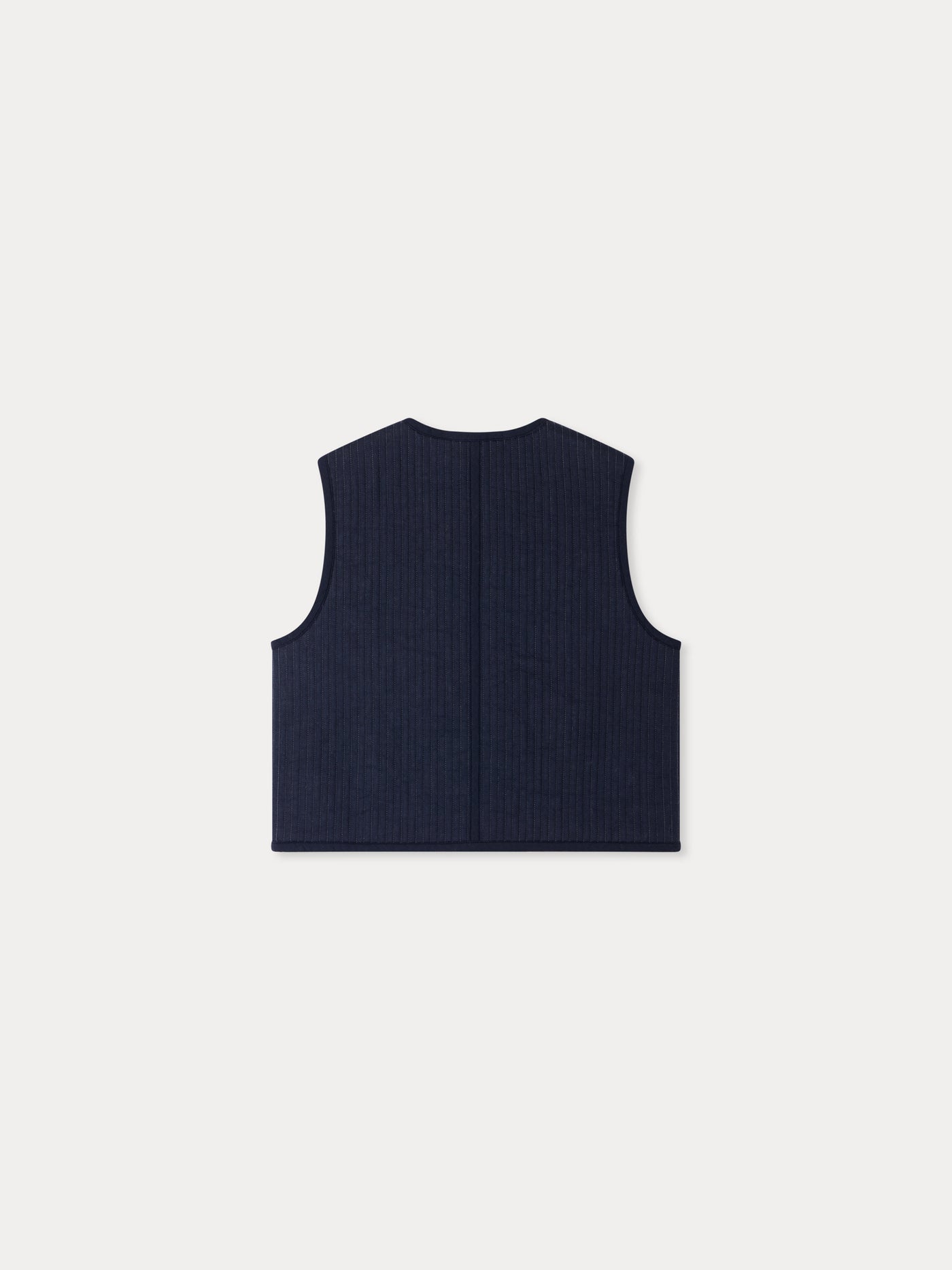Marianne sleeveless jacket in organic cotton