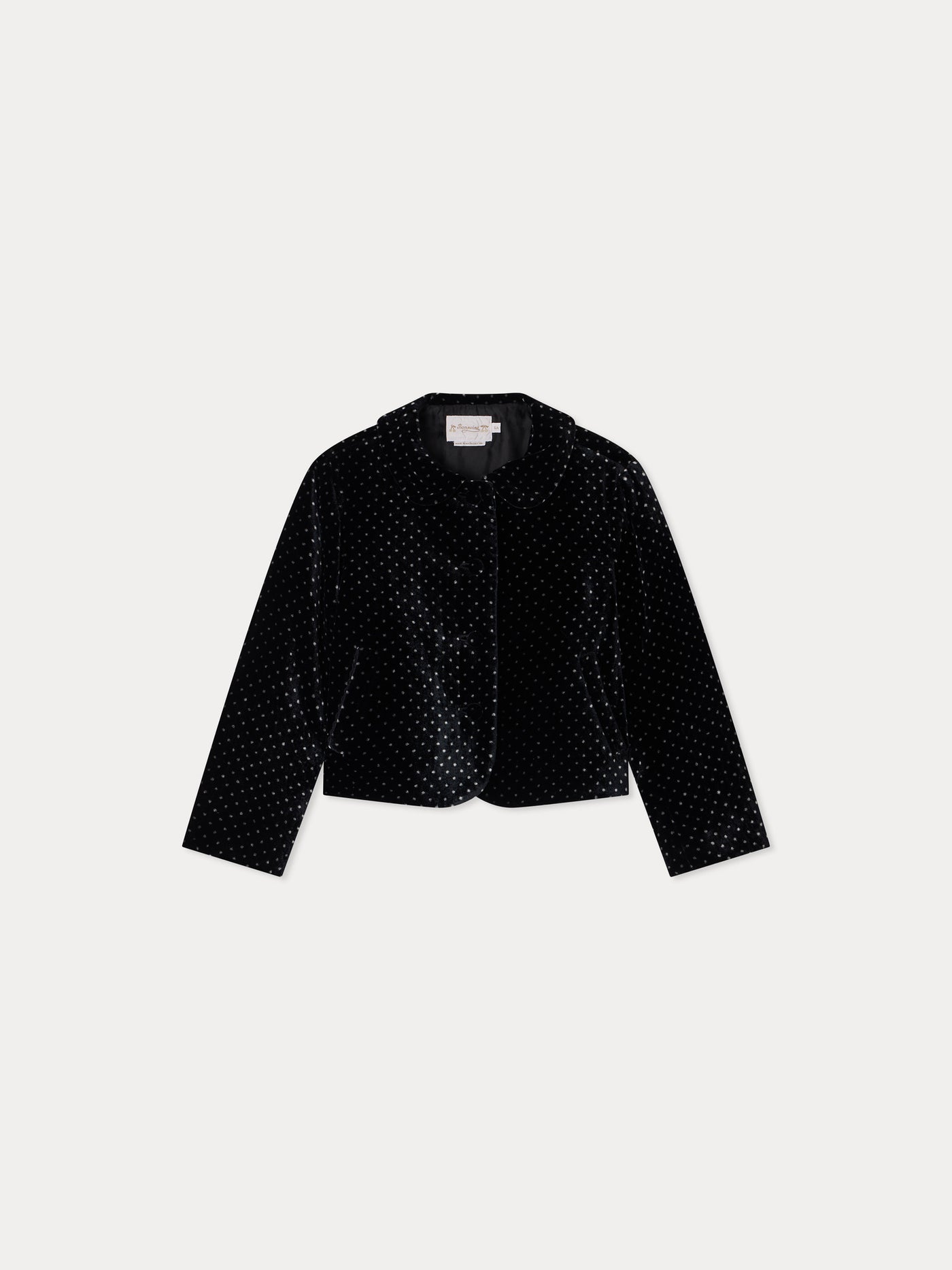 Jacket Maeliane in polka-dot print velvet