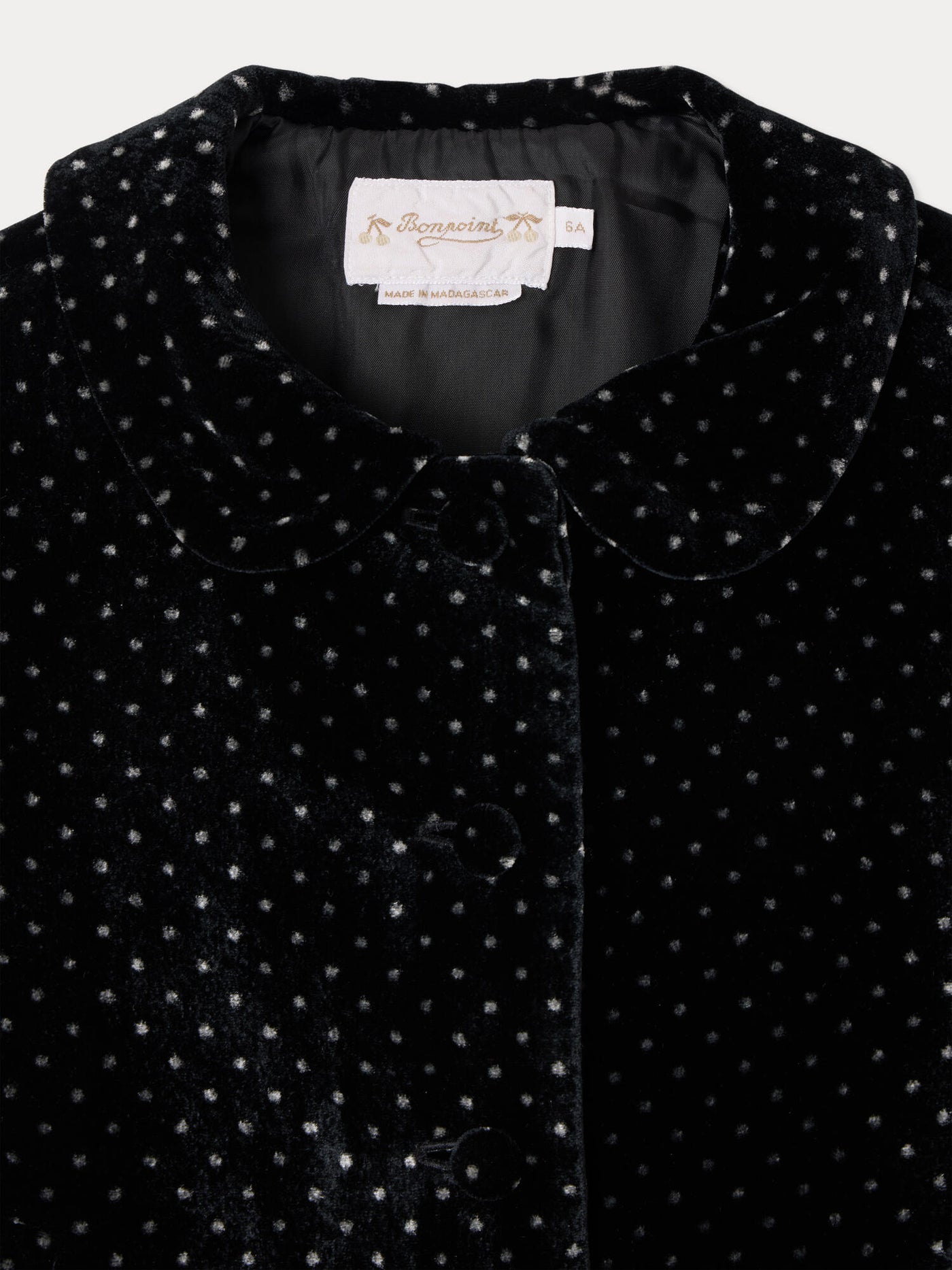 Jacket Maeliane in polka-dot print velvet