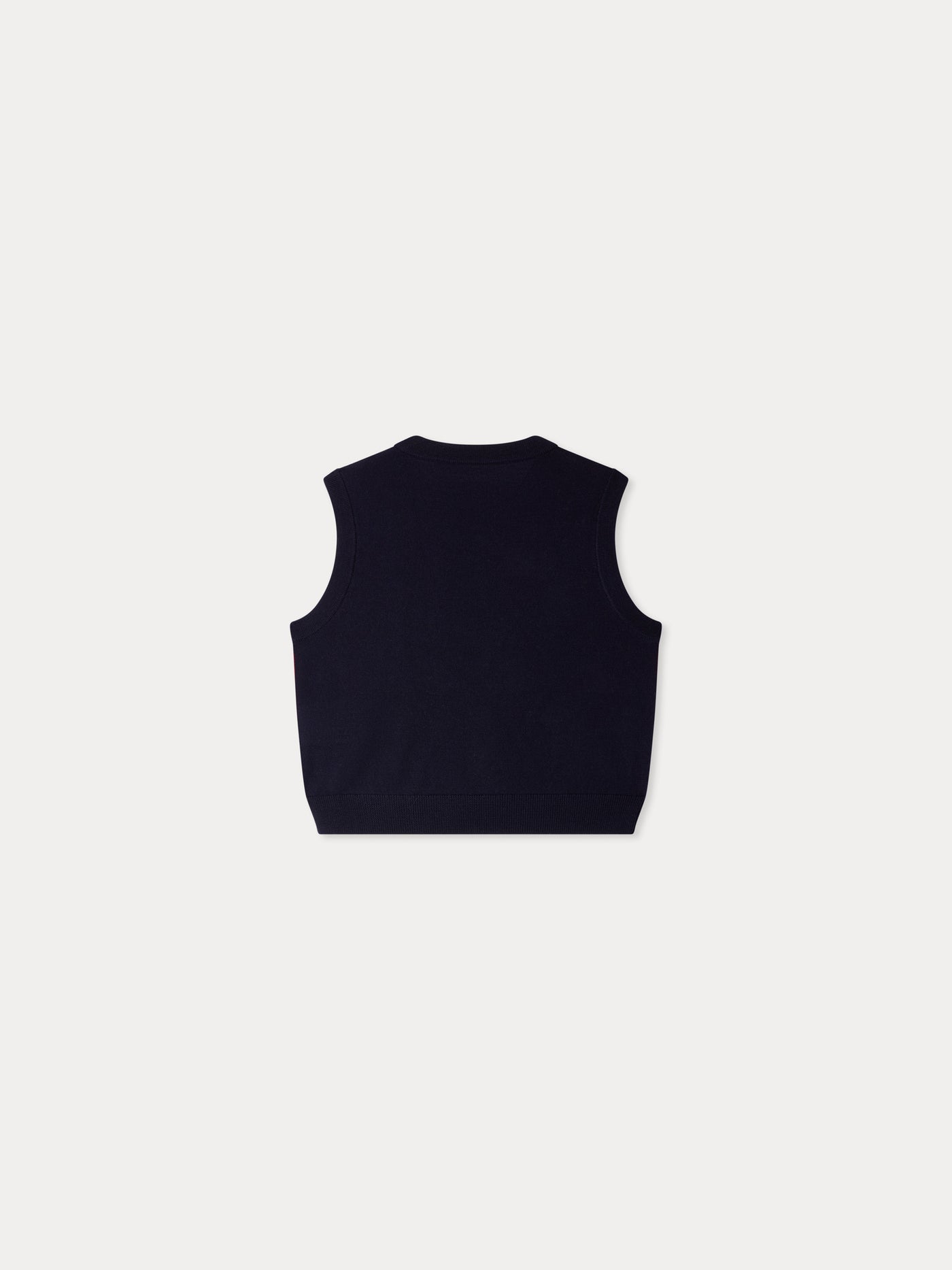 Maelle sleeveless sweater with cherries