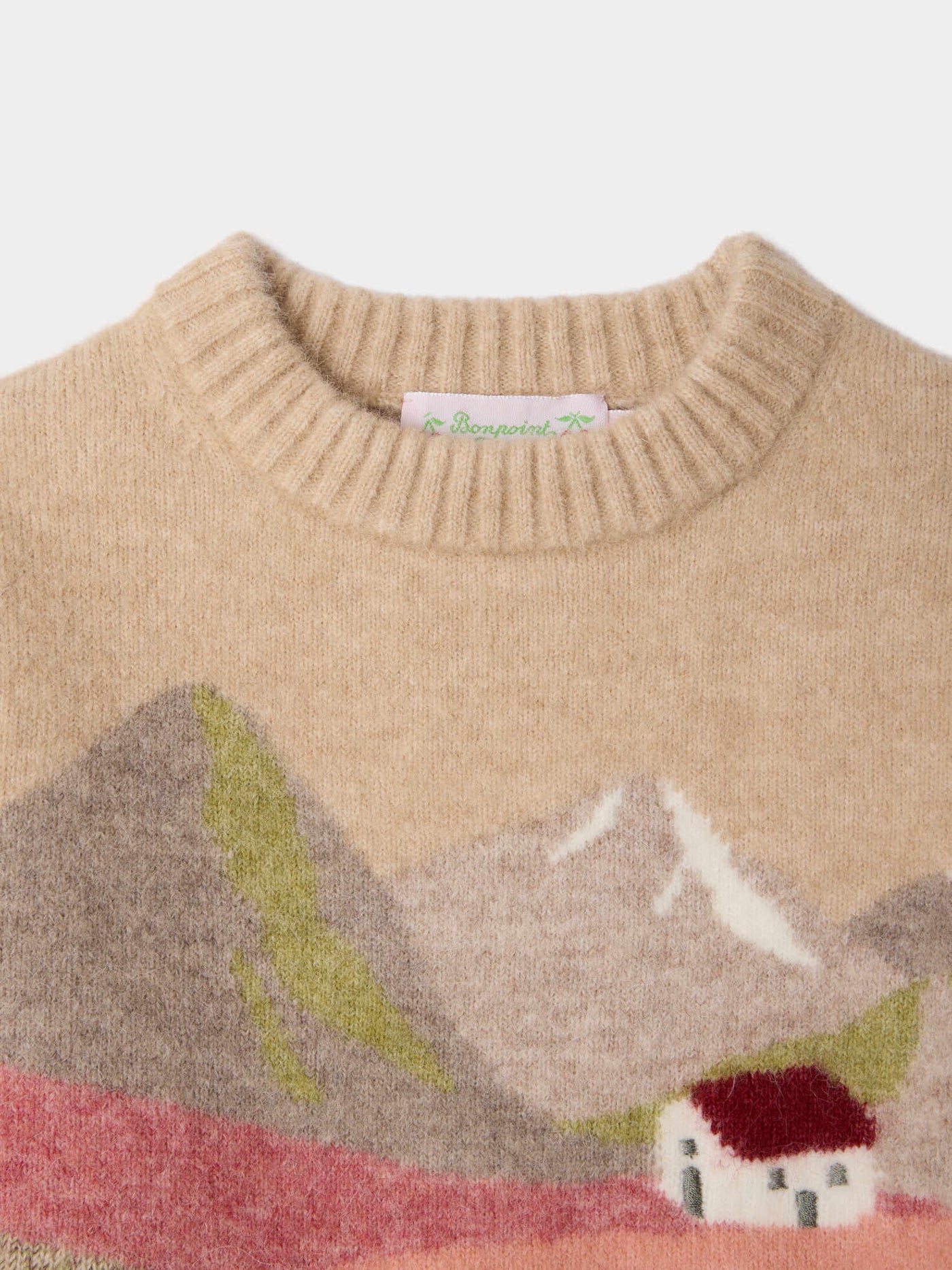 Maram jumper with mountain landscape print