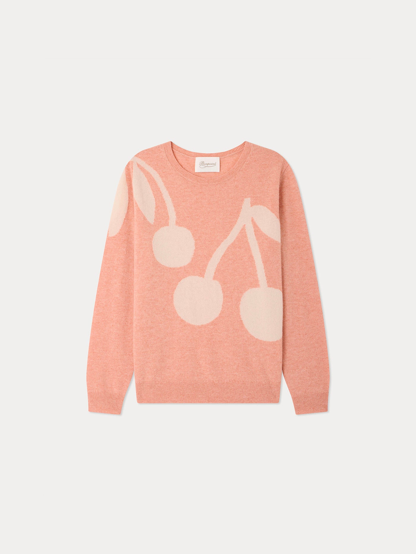 Margaux Grown-Up cherry-print jumper in cashmere