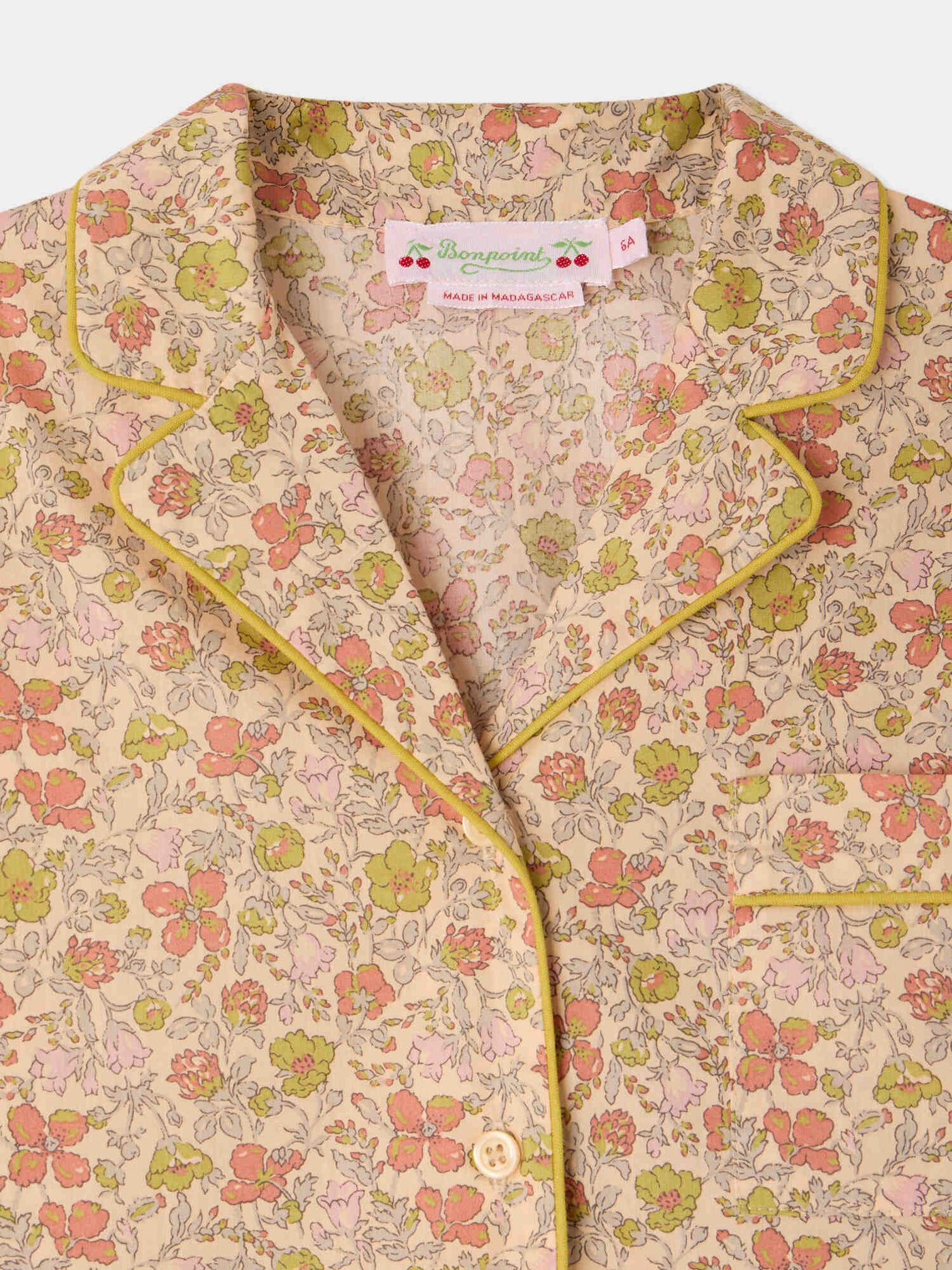 Dormeur shirt pyjamas in Liberty organic cotton fabric