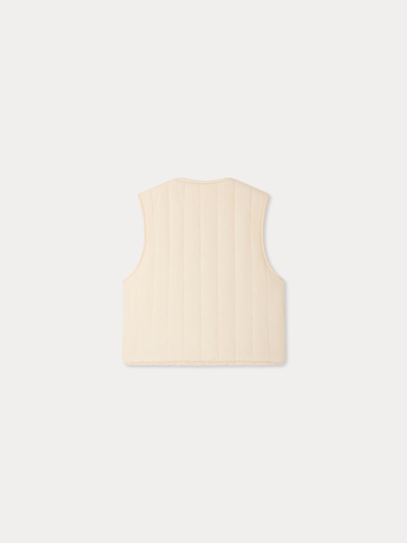 Maya reversible sleeveless faux fur jacket