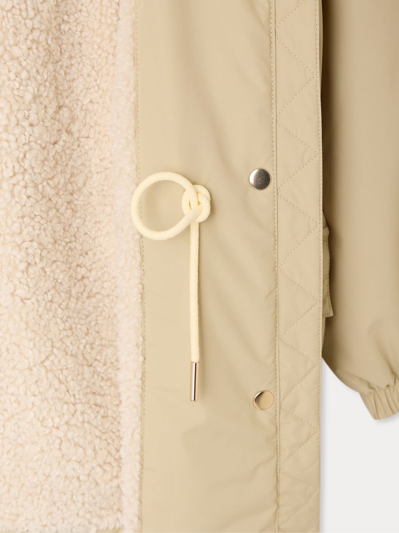 Monica water-repellent parka lined with faux fur