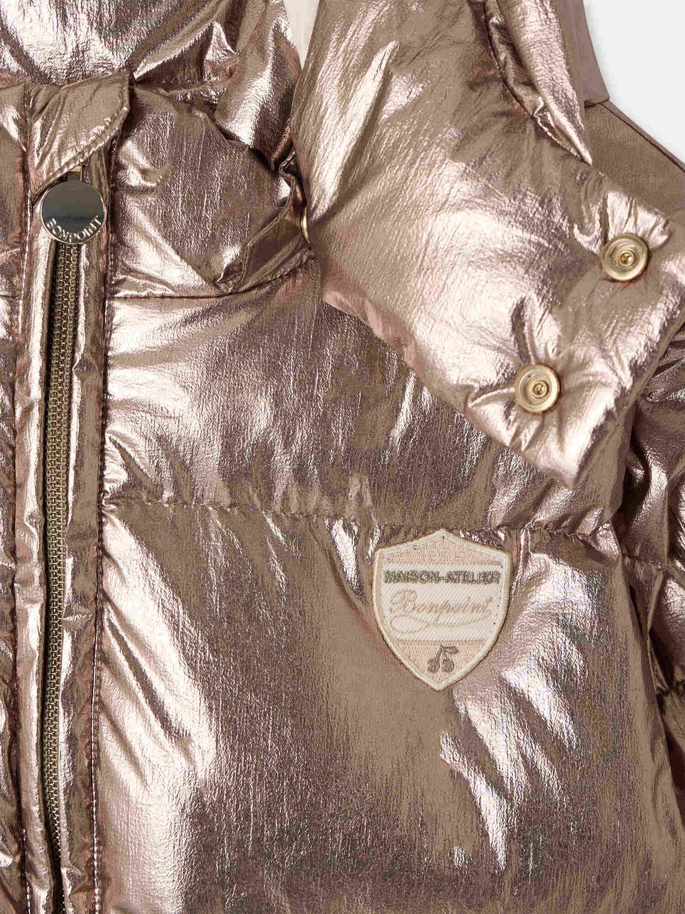 Maiwenn padded jacket with removable sleeves and hood