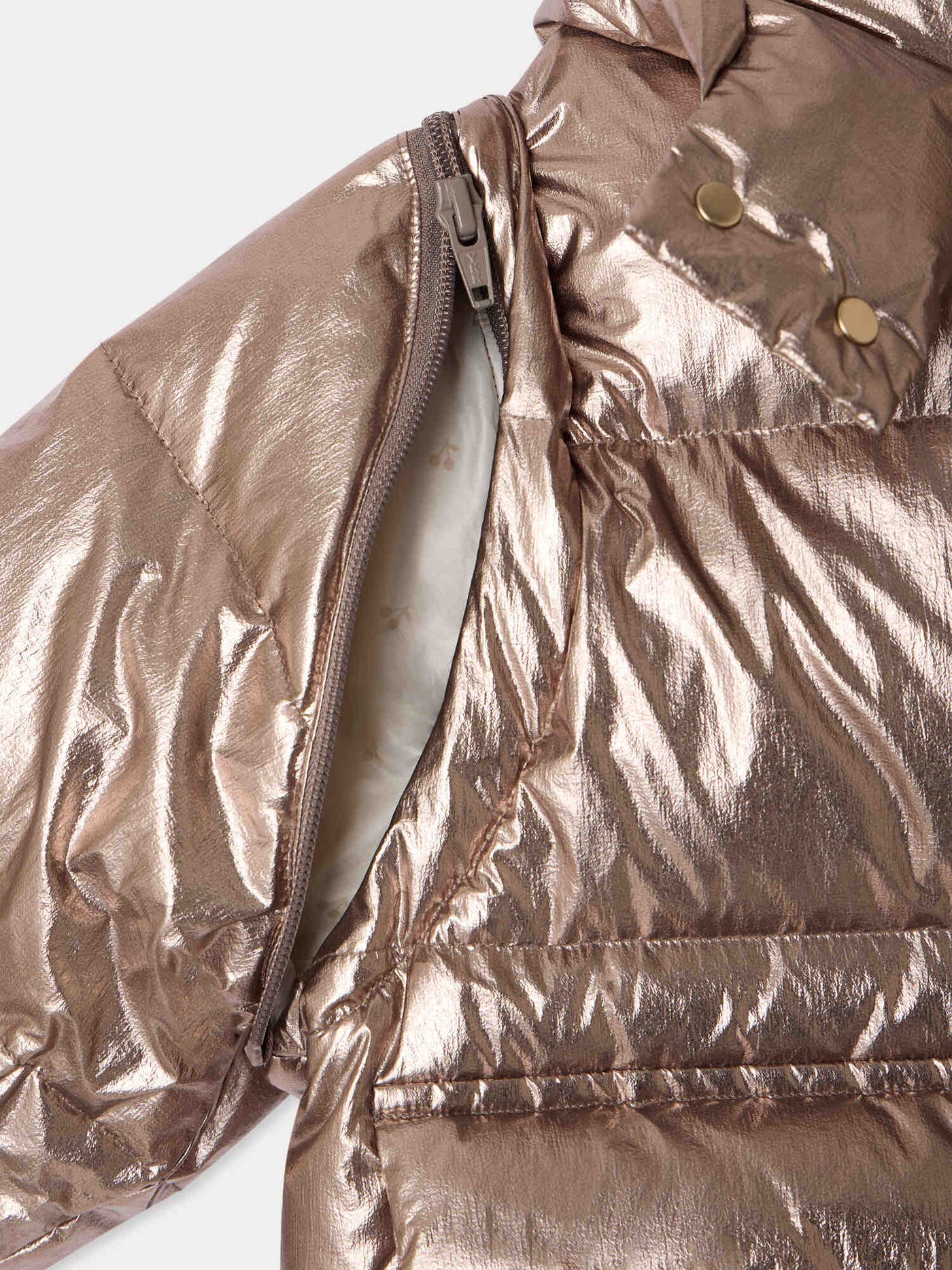 Maiwenn padded jacket with removable sleeves and hood
