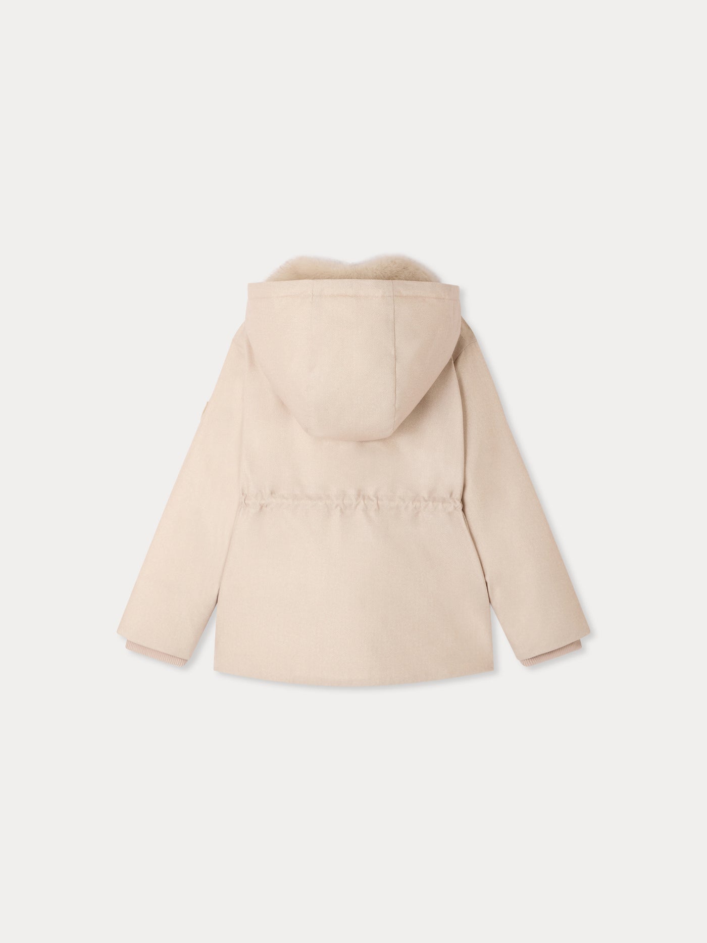 Padded jacket Madelina water-repellent with removable hood and faux fur collar