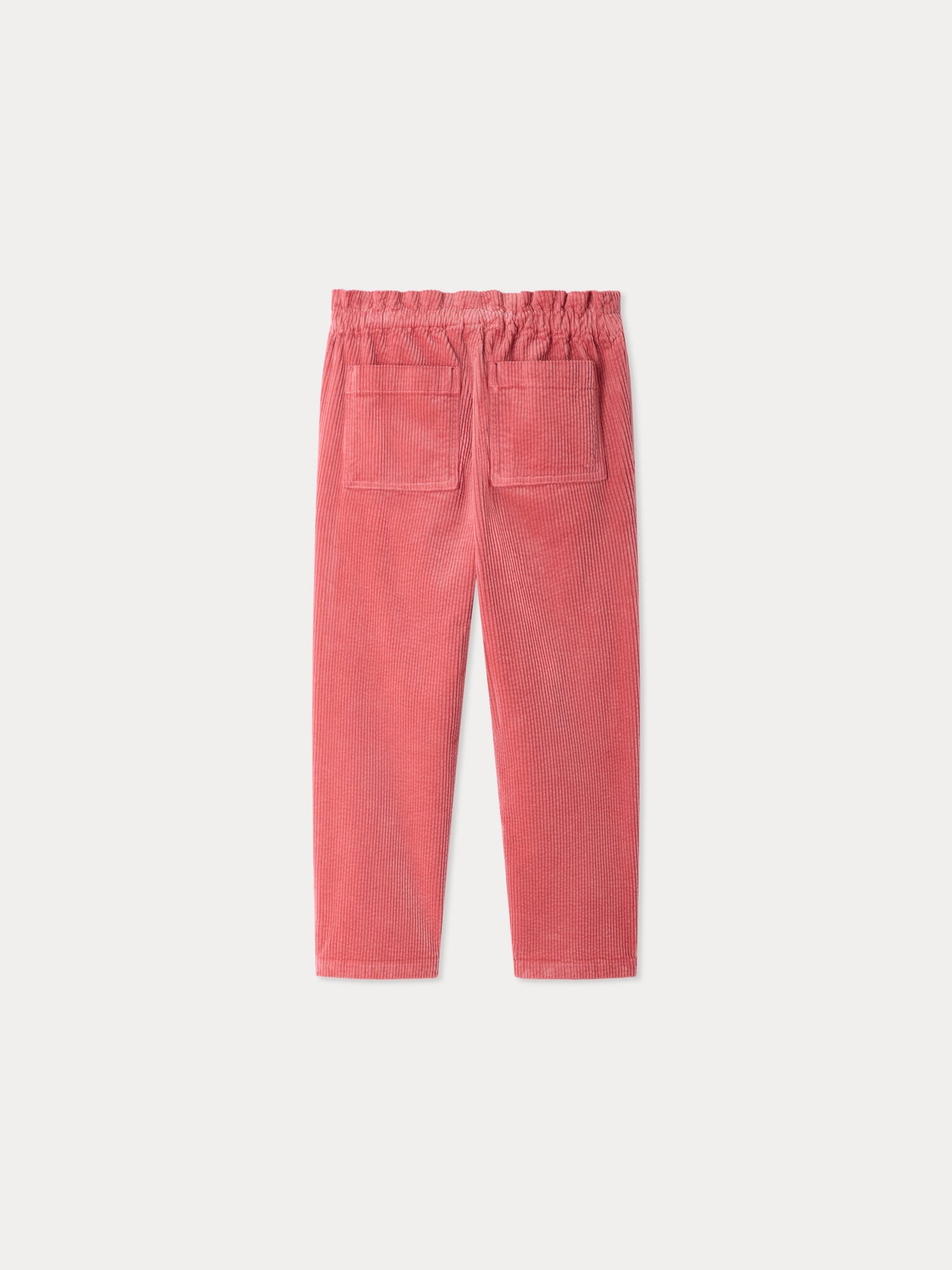 July trousers in pink organic cotton velvet