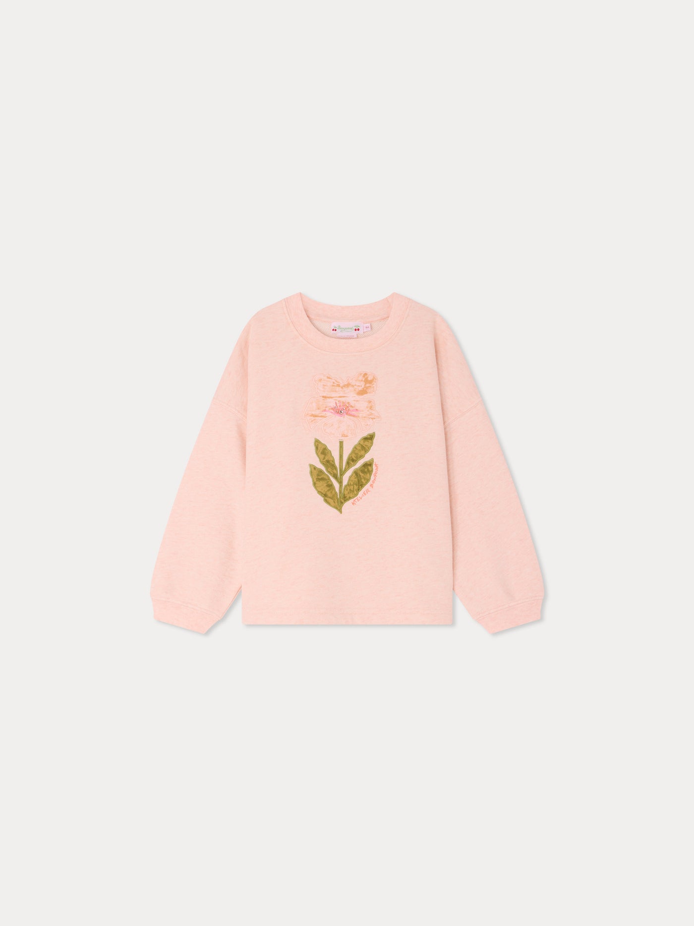 Myla flower print sweatshirt in organic cotton