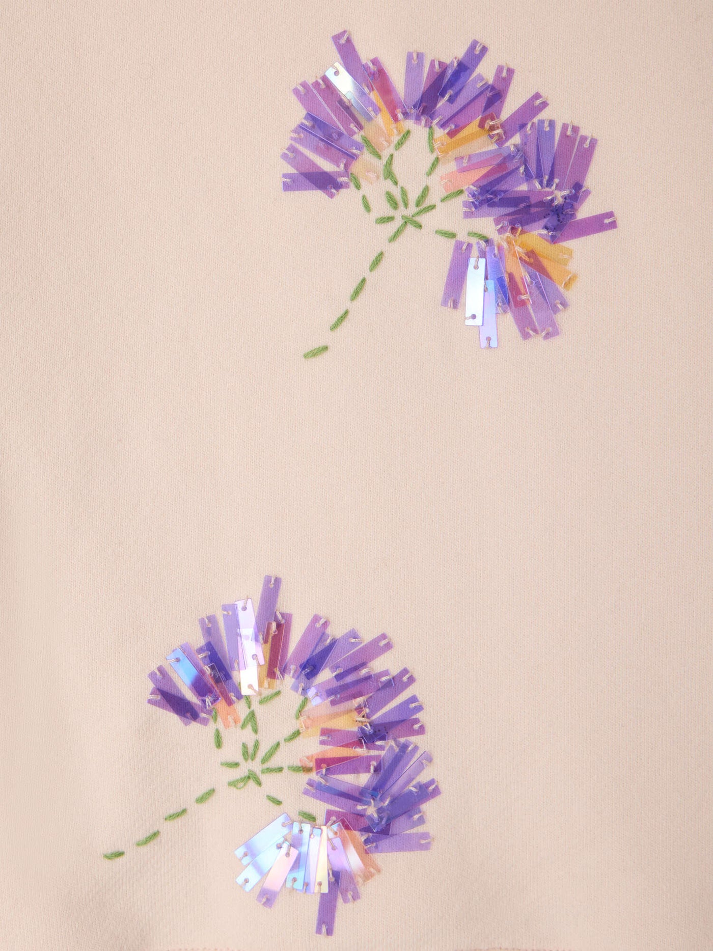 Bonpoint x MoMA Minet sweatshirt with flowers and beads in organic cotton