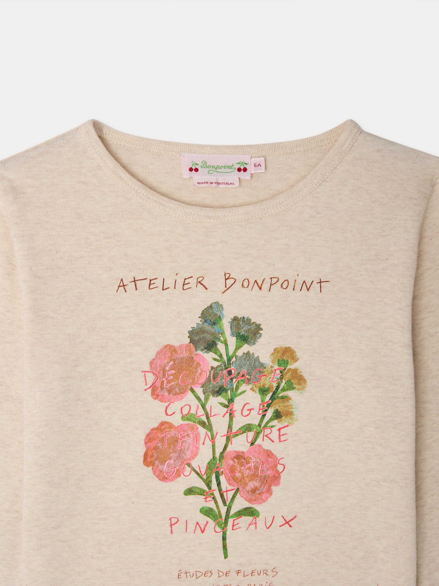 Tidjiane t-shirt with flower print in organic cotton