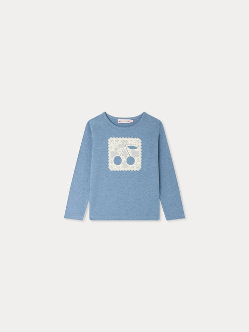 Tidjiane cherry doily-print T-shirt in organic cotton