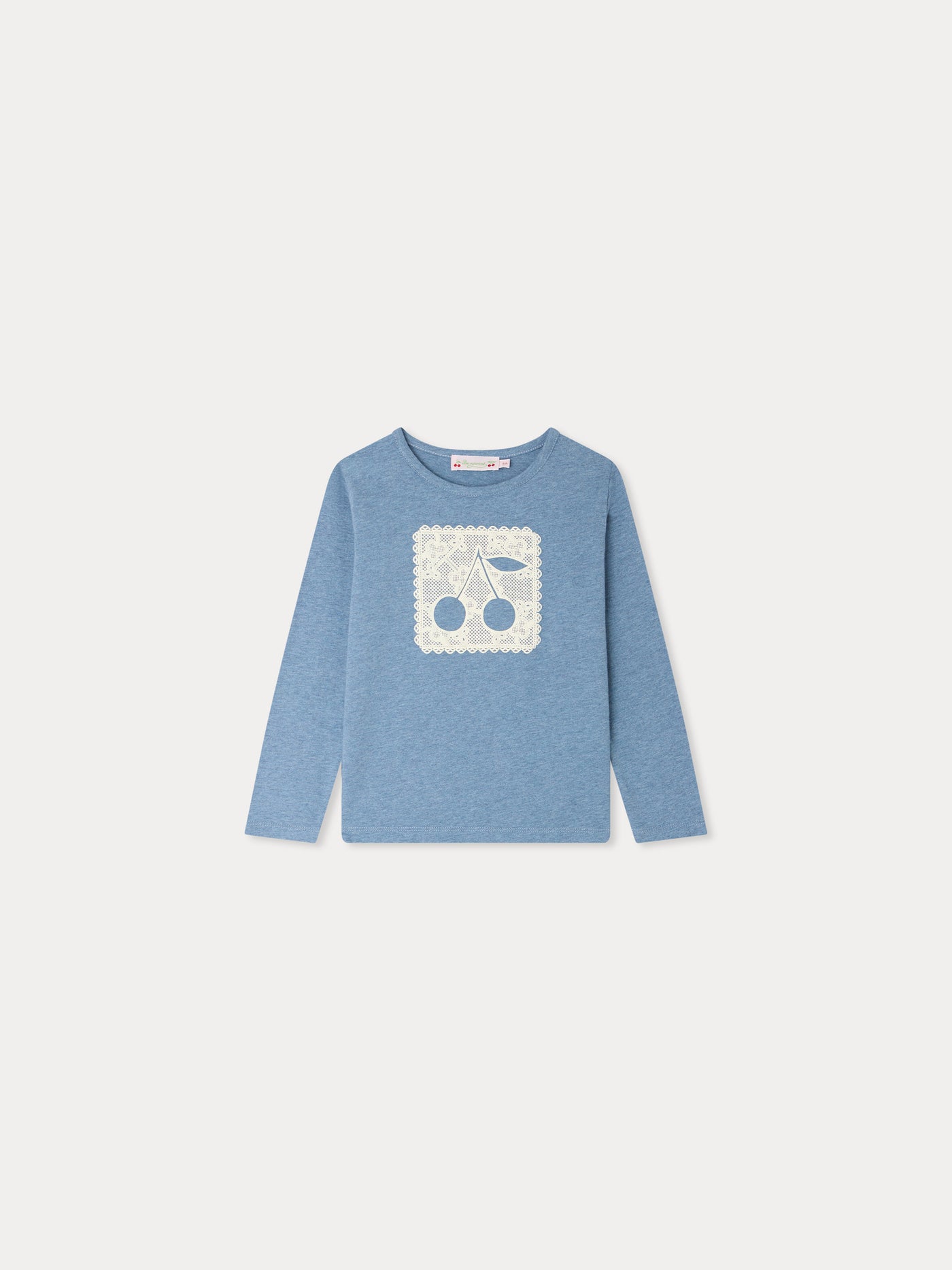 Tidjiane cherry doily-print T-shirt in organic cotton