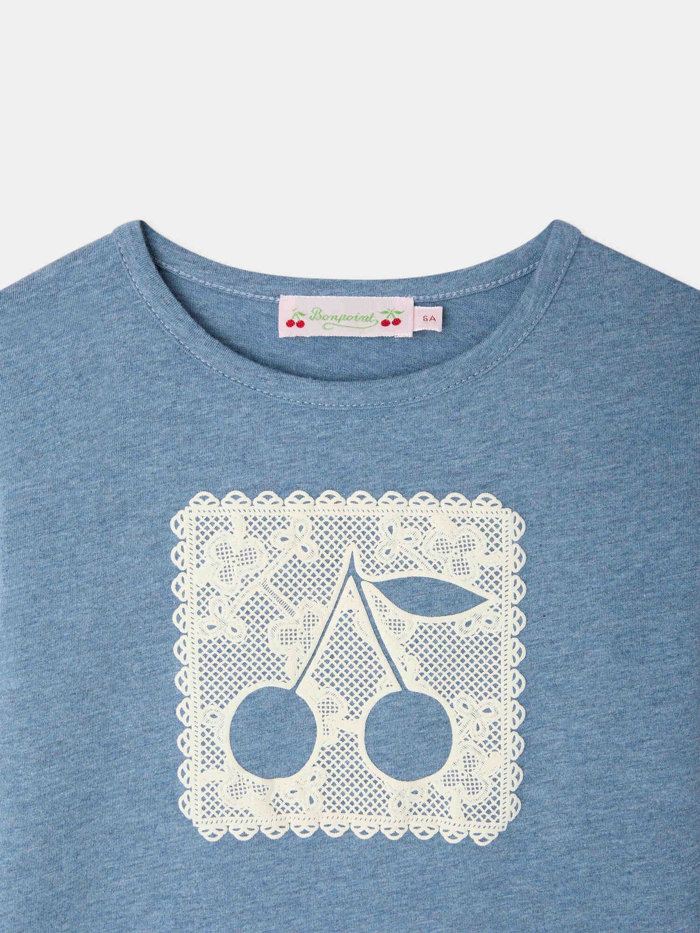 Tidjiane cherry doily-print T-shirt in organic cotton
