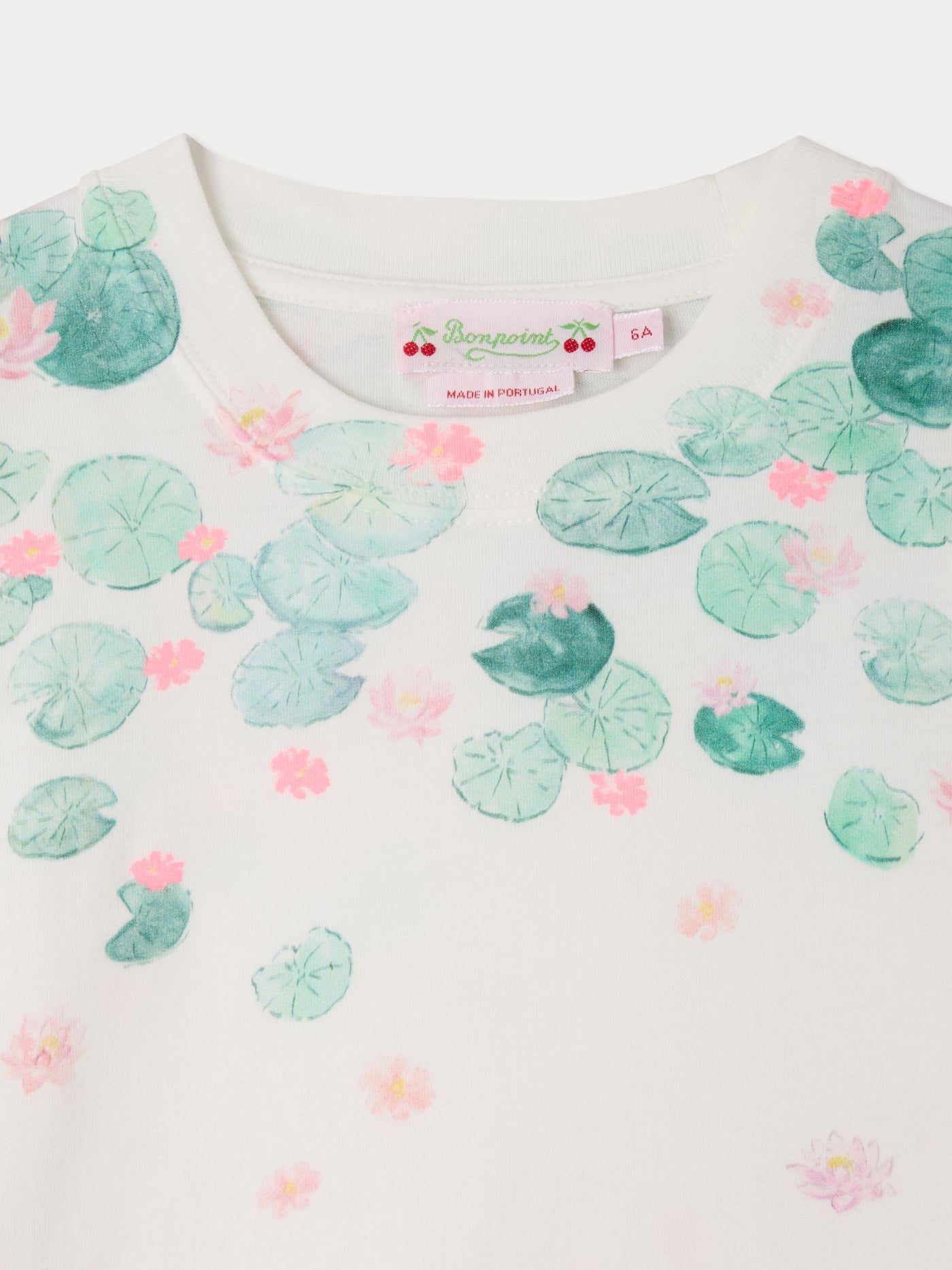 Bonpoint x MoMA Thida t-shirt with water lily print in organic cotton