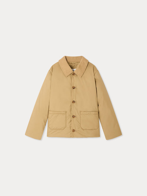 Moseph quilted jacket with velvet collar