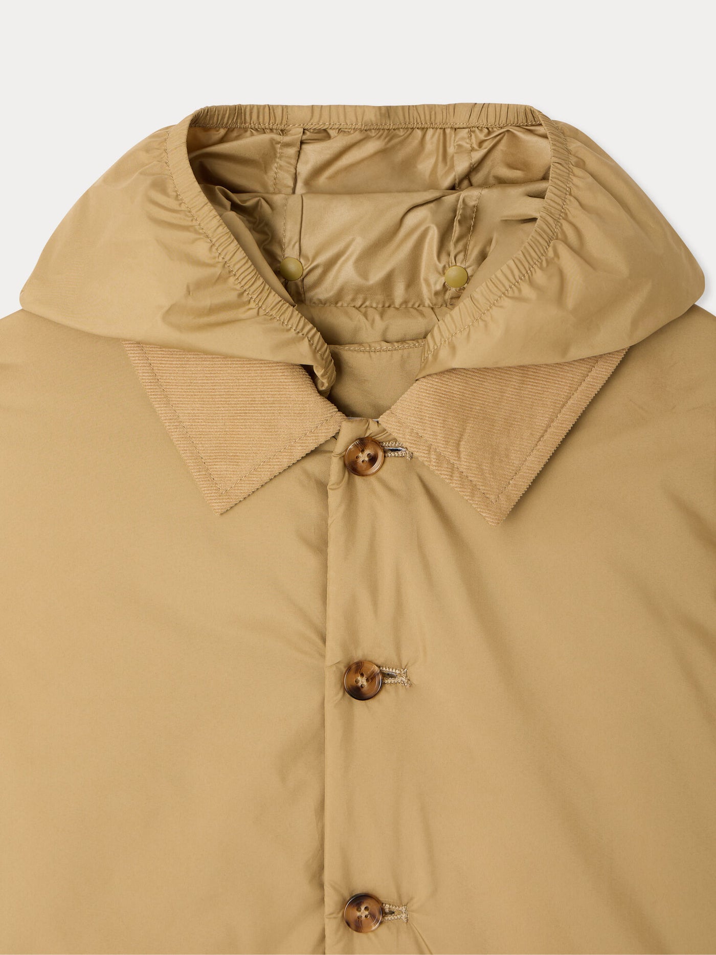 Moseph quilted jacket with velvet collar