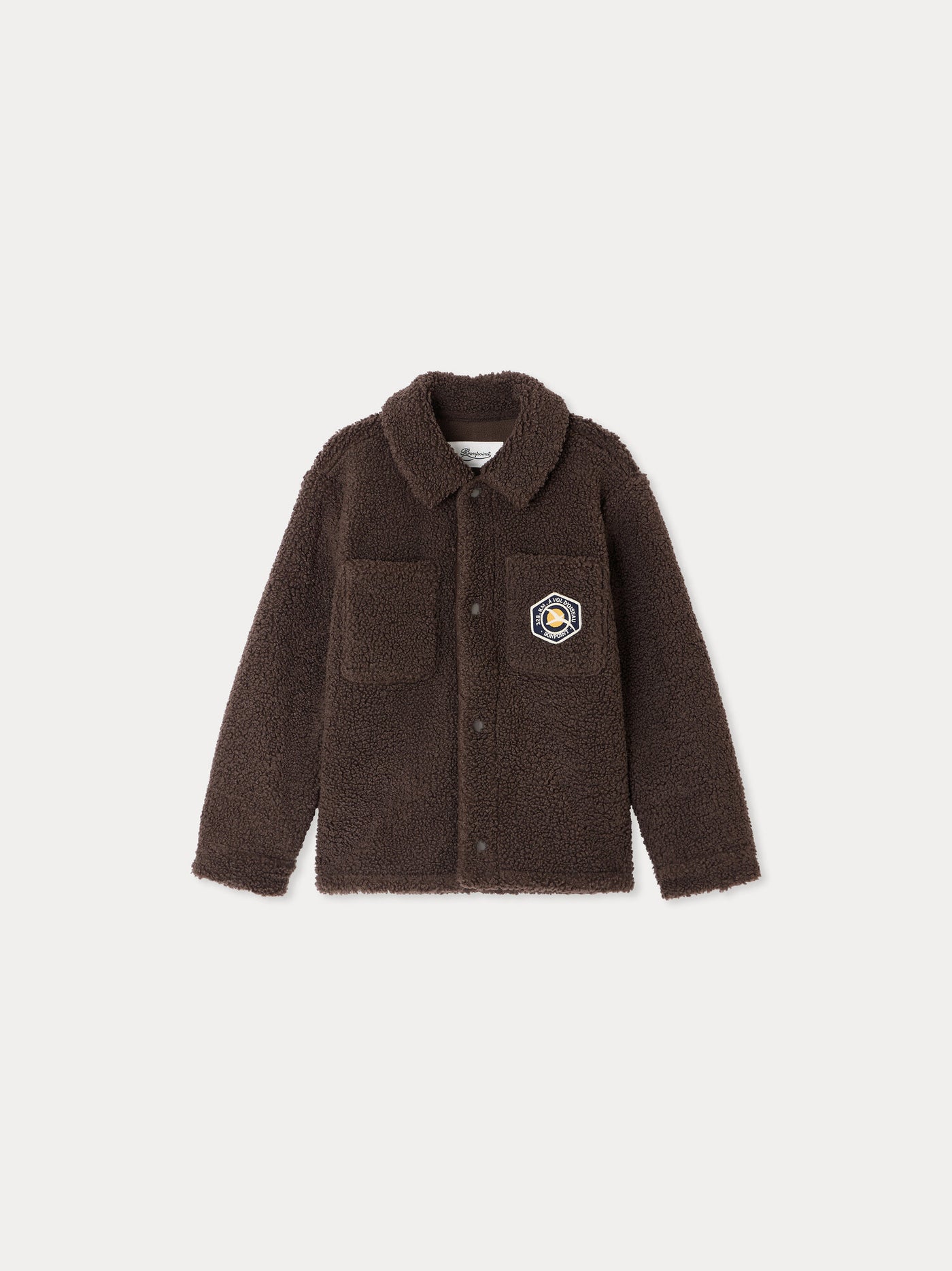 Markel cardigan in sherpa fleece