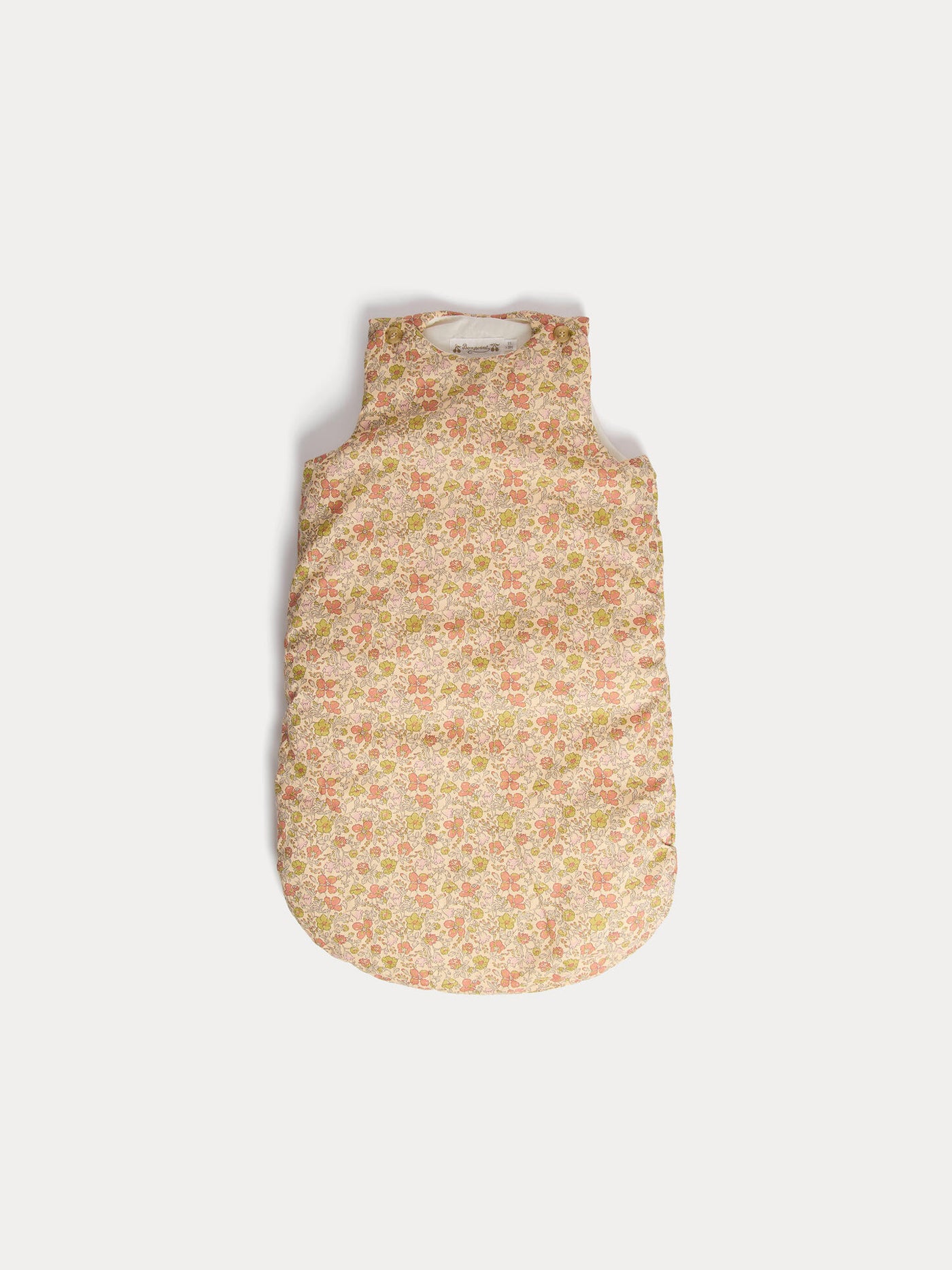 Joujou sleeping bag in yellow Liberty fabric in organic cotton
