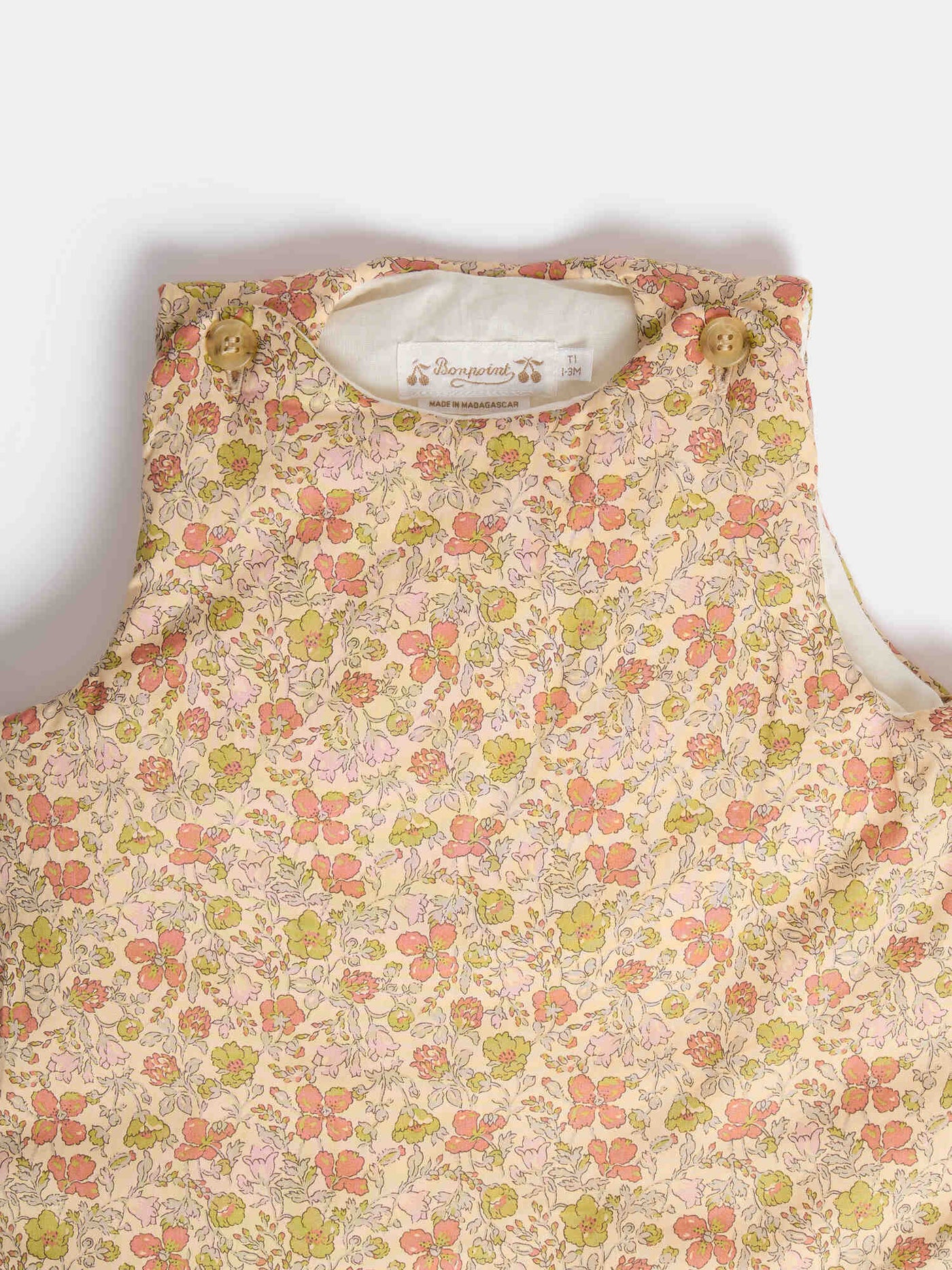 Joujou sleeping bag in yellow Liberty fabric in organic cotton