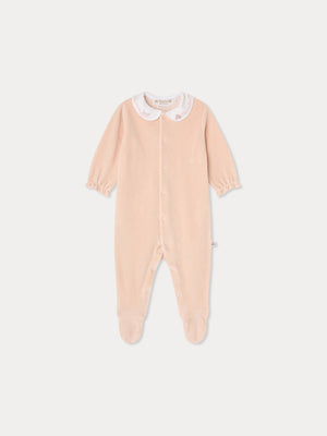 Tintina pyjamas with embroidered cat collar in organic cotton