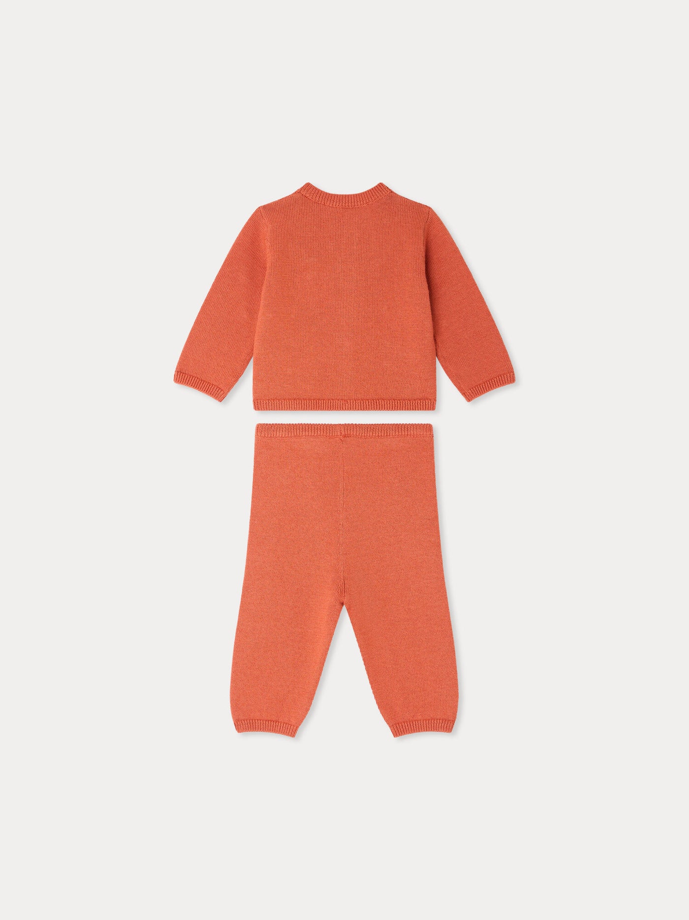 Melnie set in knit and hand embroidered