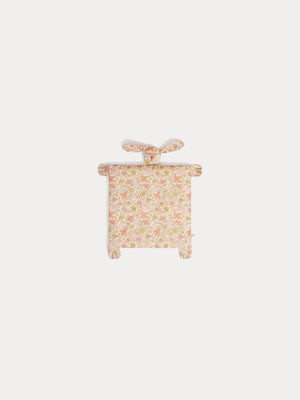 Mimou rabbit-head comforter in yellow Liberty fabric in organic cotton