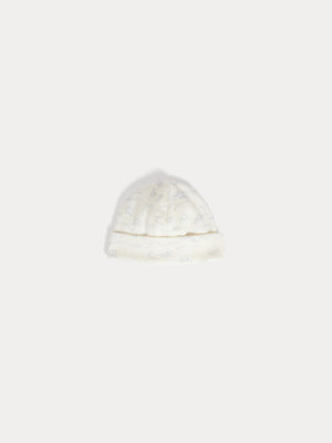 Lyann beanie with sheep print in organic cotton