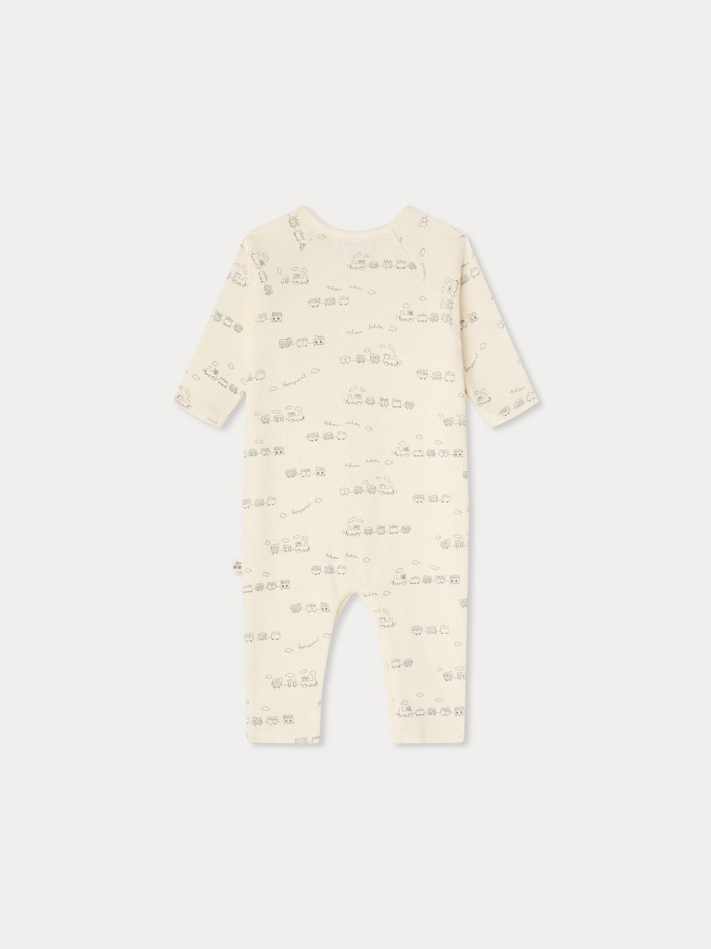 Georget pyjamas with train print in organic cotton