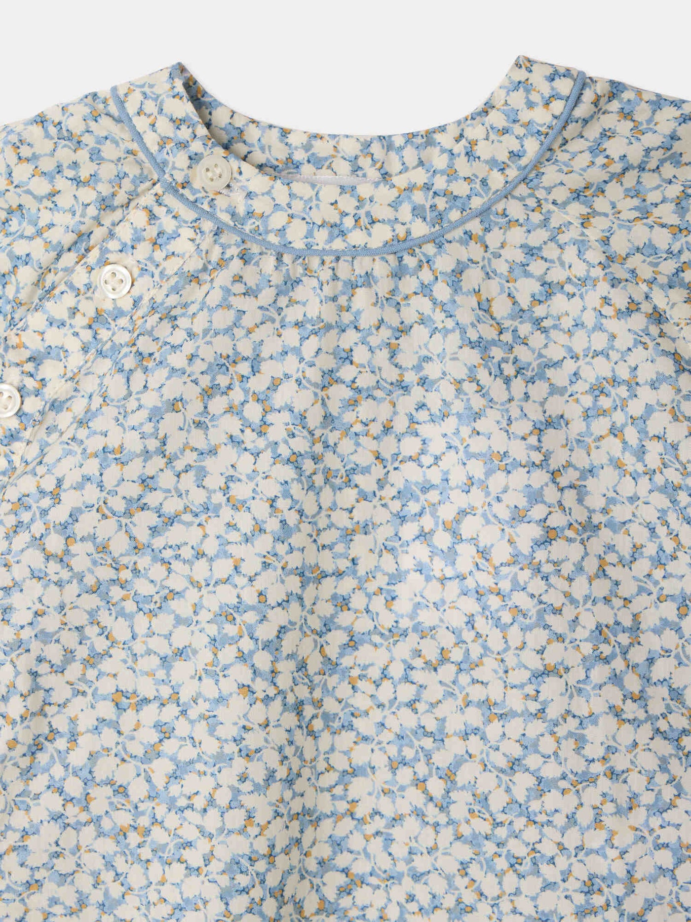 Mattou romper in Liberty organic cotton fabric