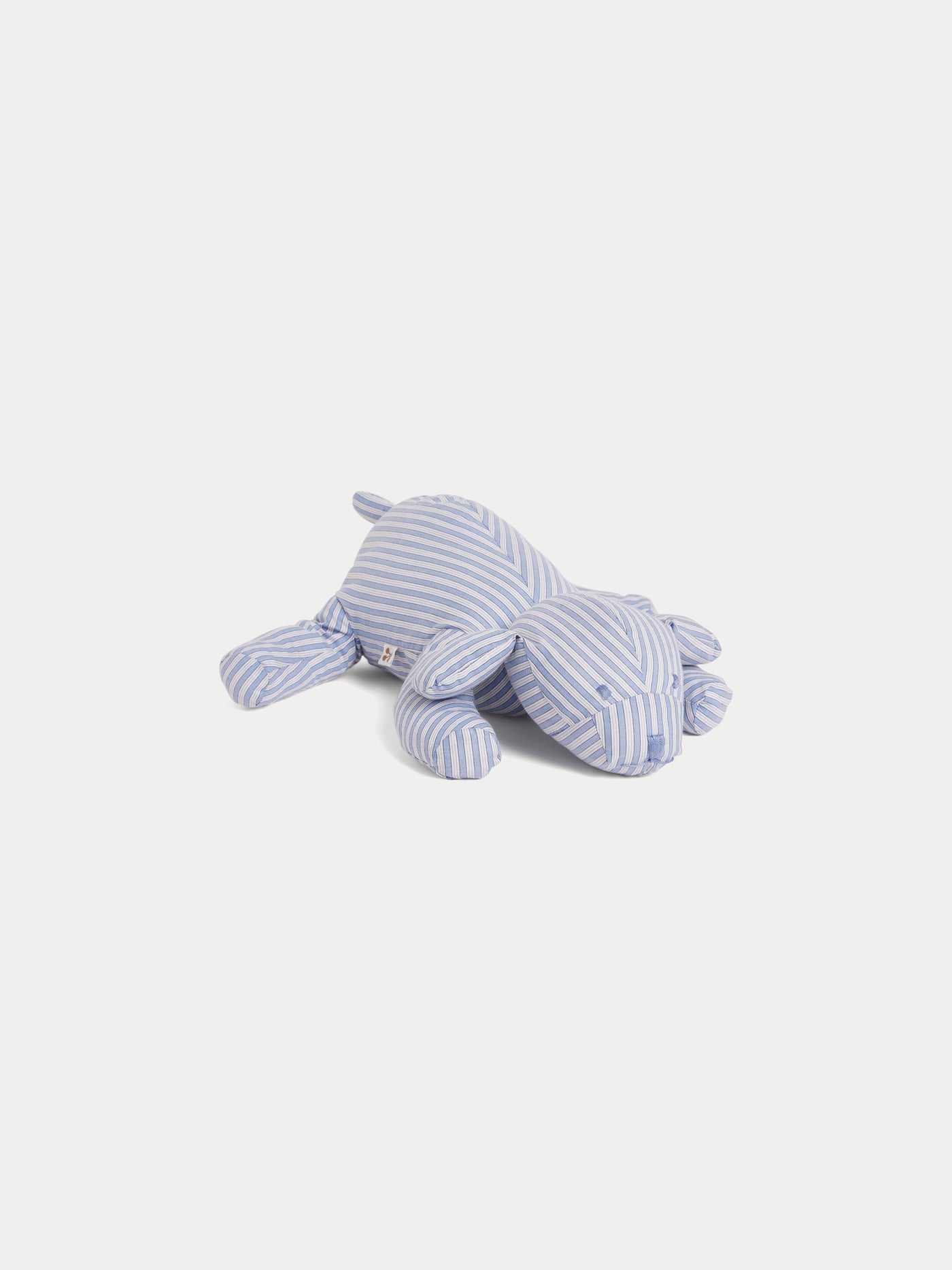 Aimer dog soft toy with blue stripes
