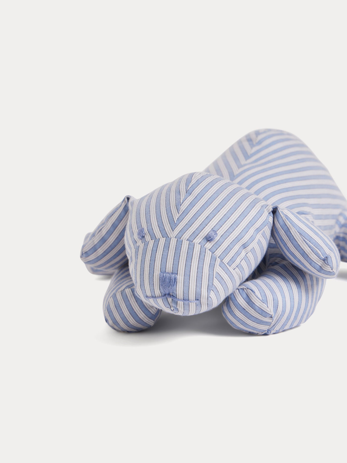 Aimer dog soft toy with blue stripes
