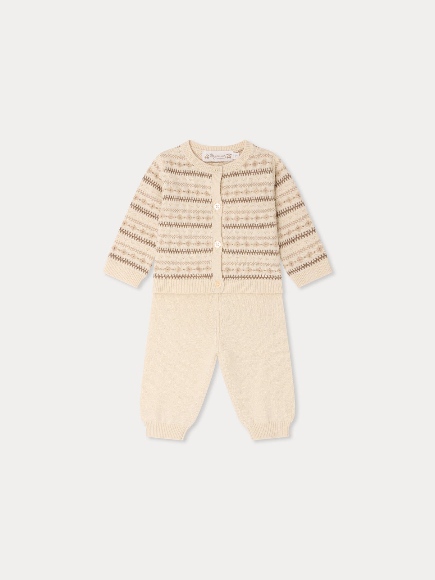 Grifin round neck jacquard set