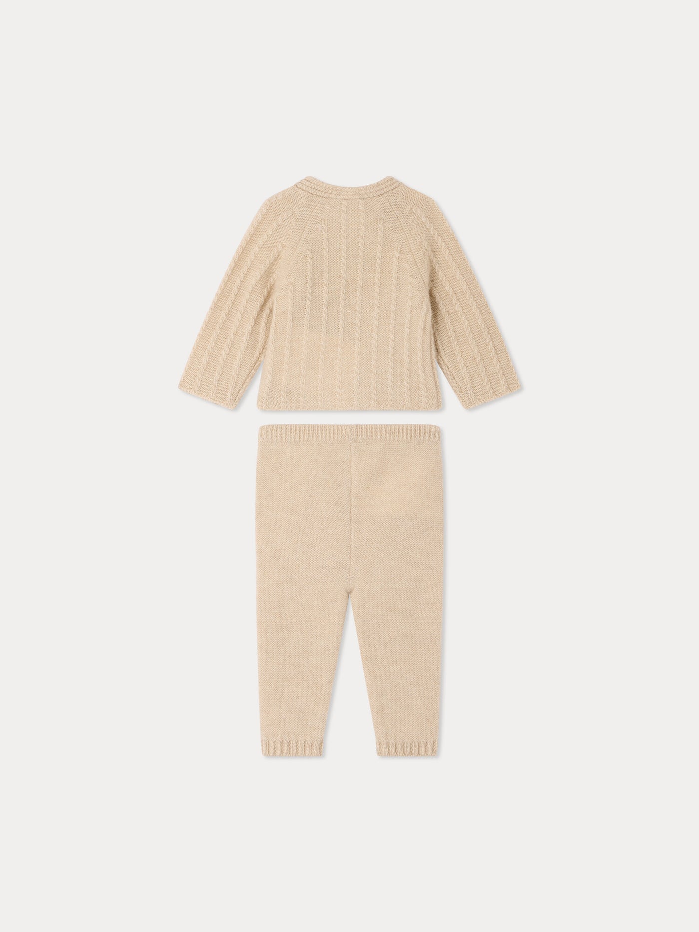 Myrtil cable-knit set in cashmere