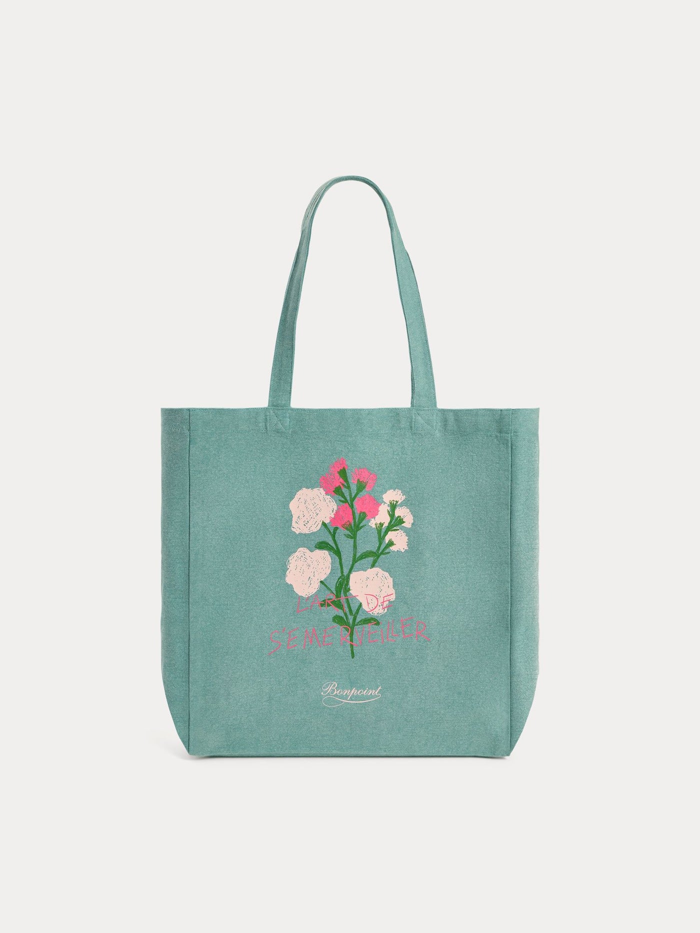 Tote bag printed with "L'art de s'émerveiller"