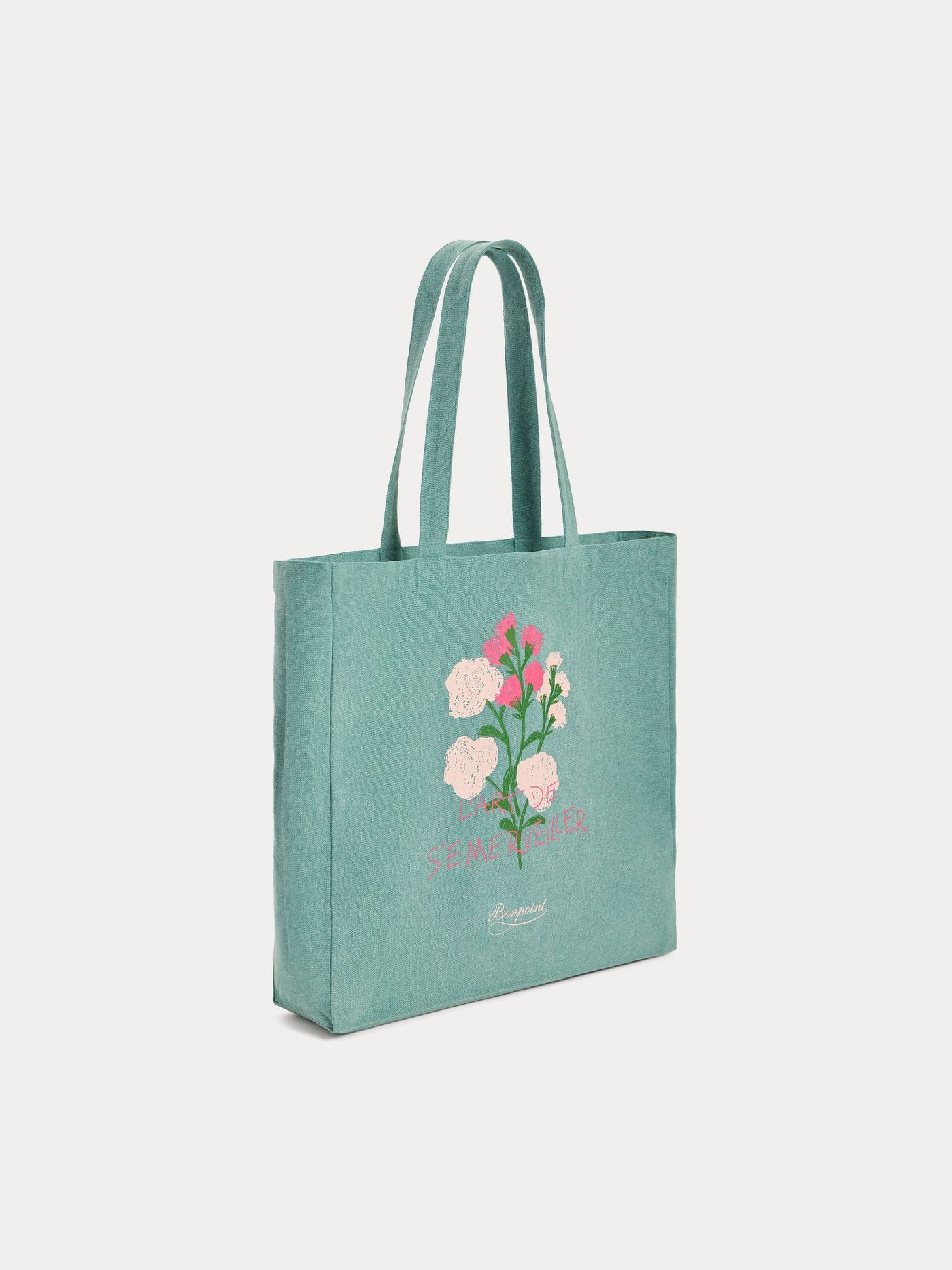 Tote bag printed with "L'art de s'émerveiller"