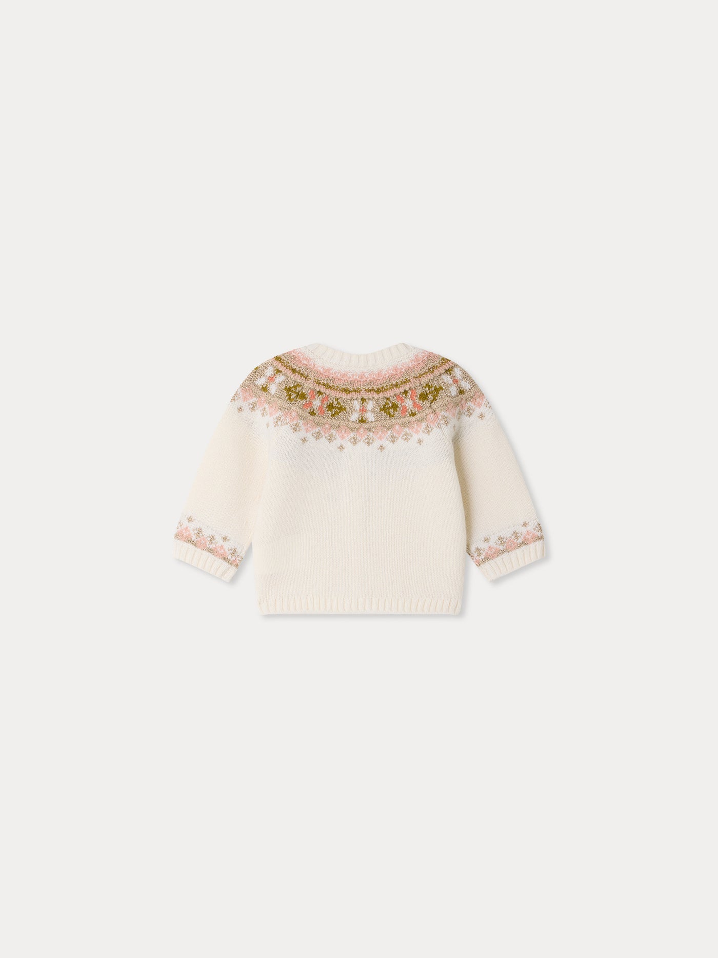 Maylia baby cardigan with jacquard print