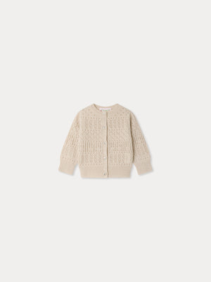 Menza baby cardigan in cashmere