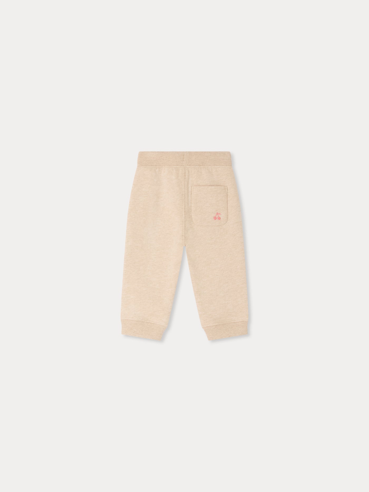 Bambo baby beige jogging bottoms in organic cotton
