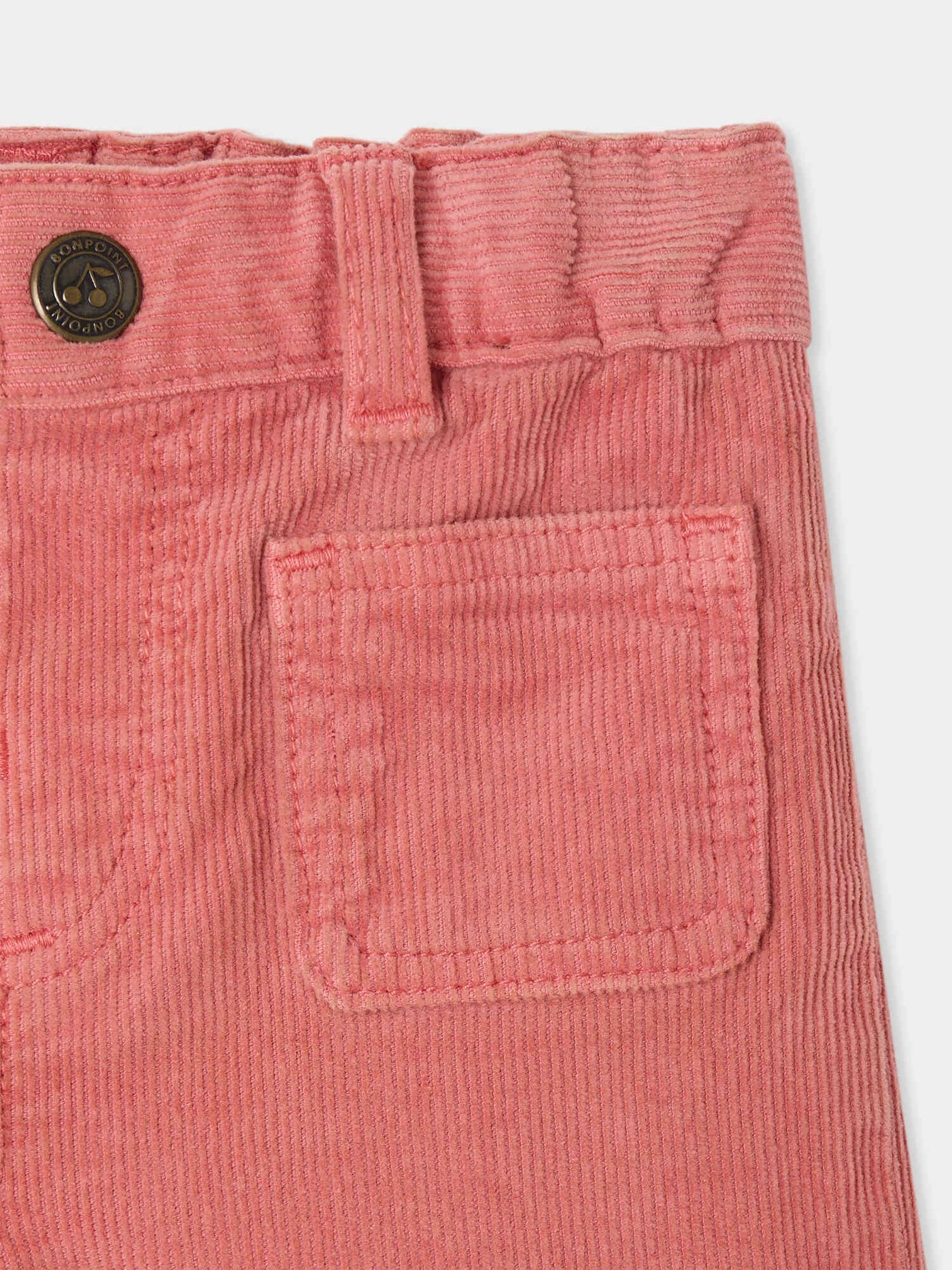 Bellino baby trousers in pink organic cotton