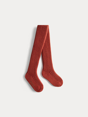 Banny squirrel baby ribbed tights