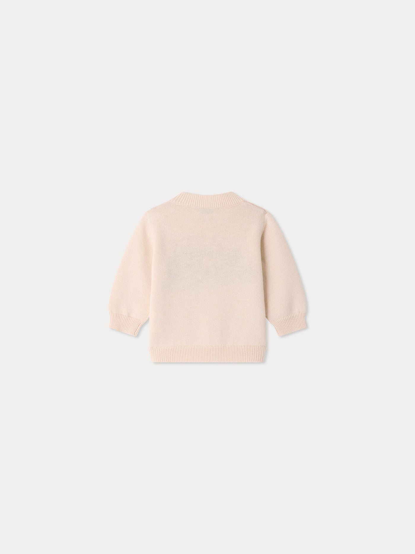 Almire baby sweater with hand embroidered car
