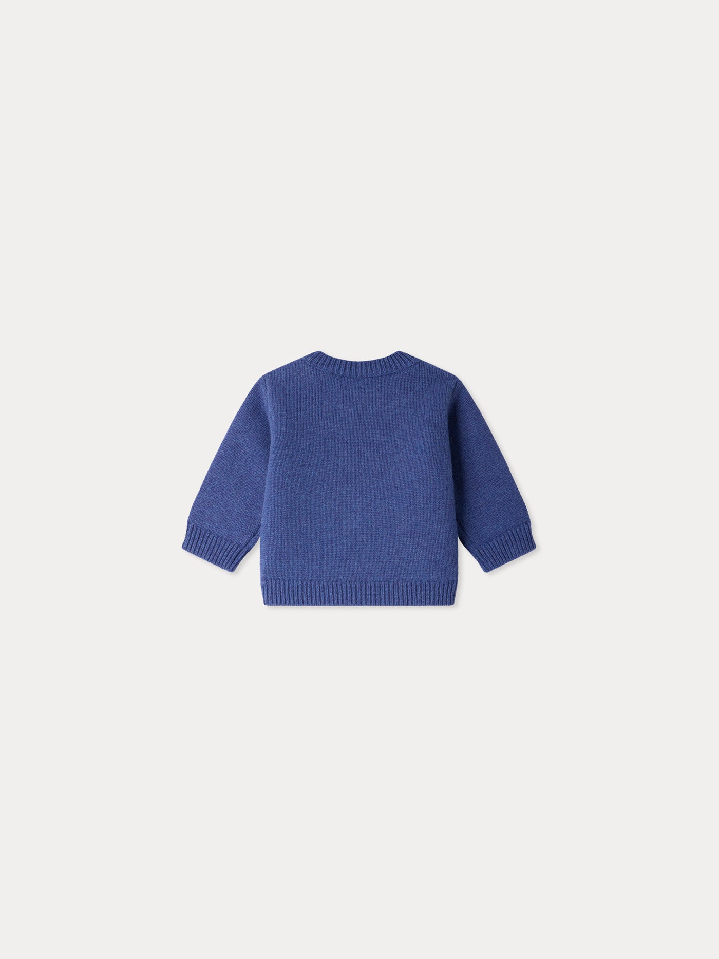 Almire baby jumper with embroidered lighthouse in wool
