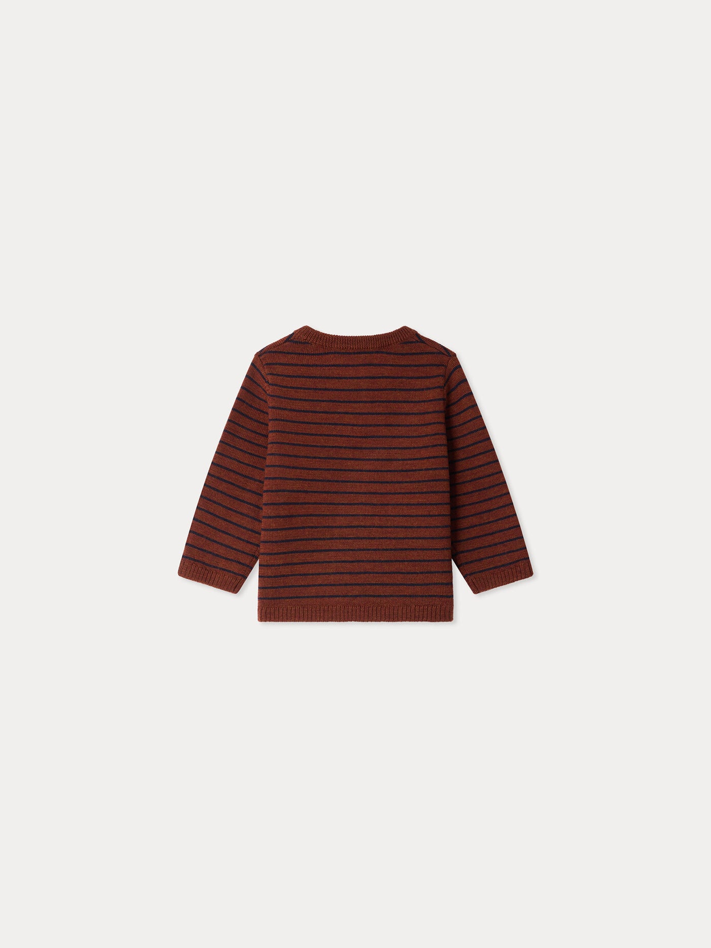 Boum baby sweater with stripes in wool