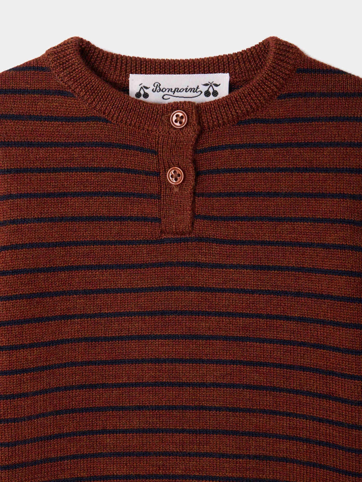 Boum baby sweater with stripes in wool