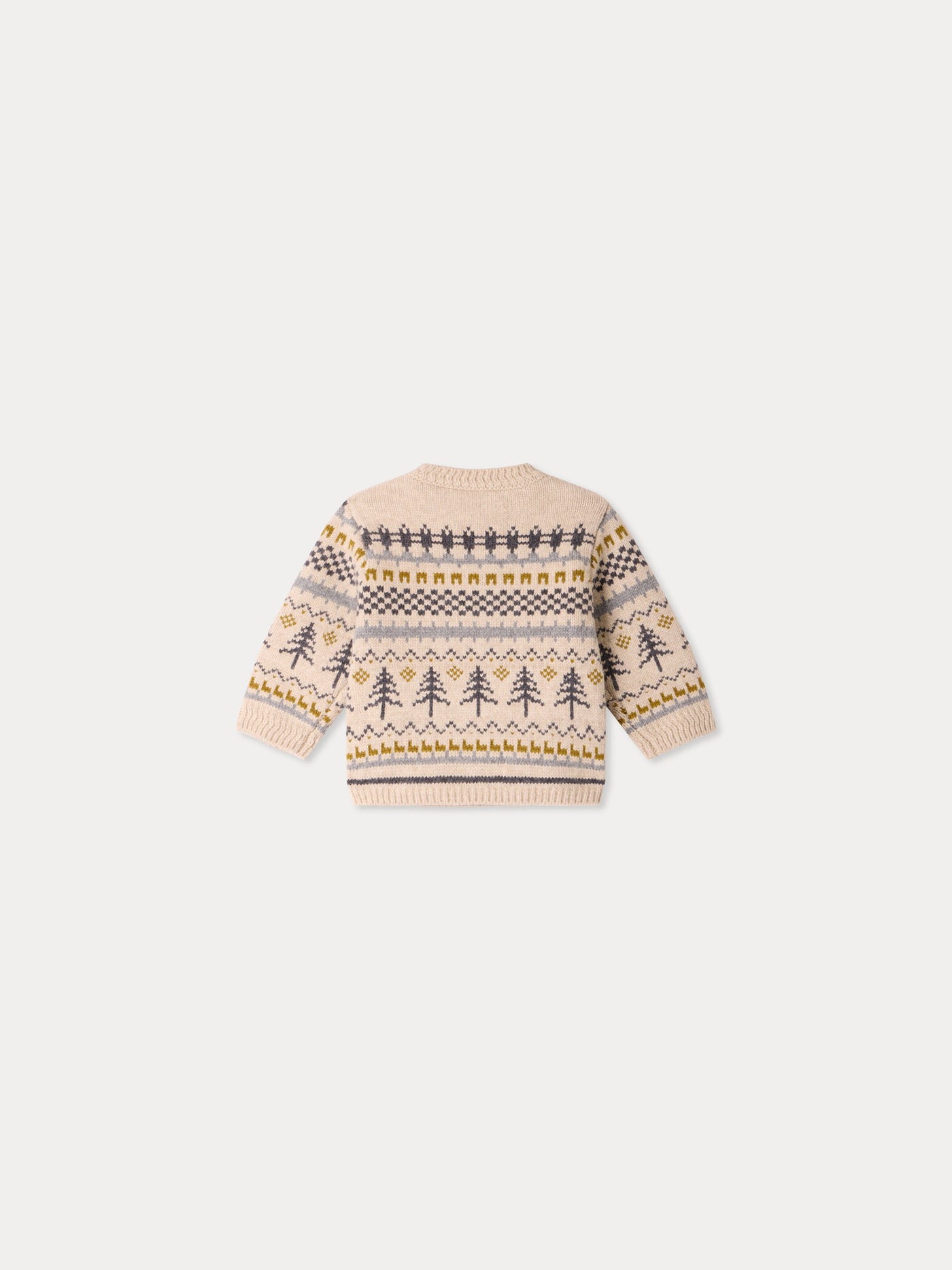 Dalmire baby jumper in fir-tree jacquard