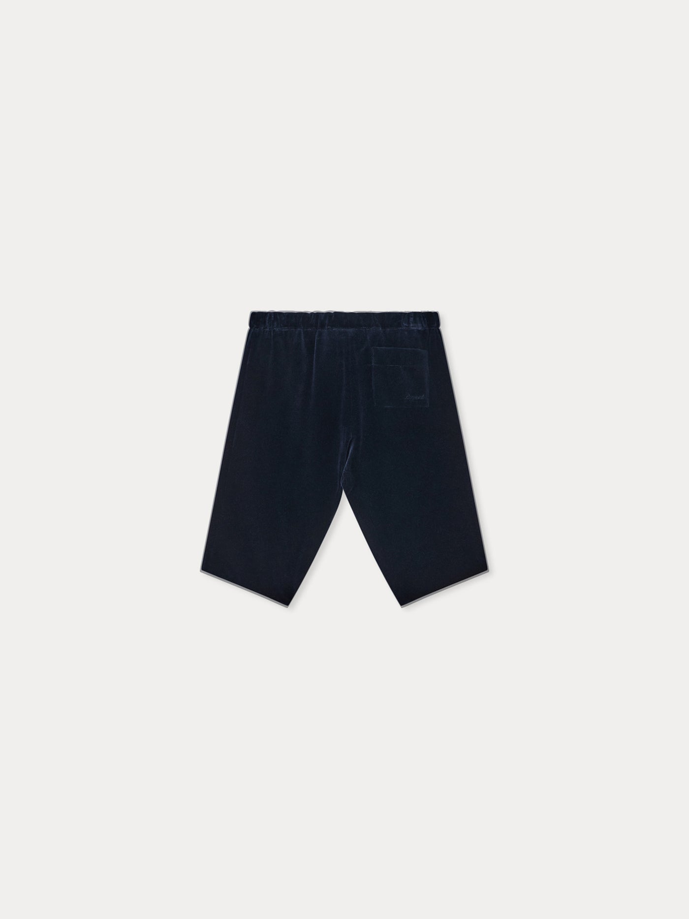 Dandy baby navy trousers in organic cotton velvet