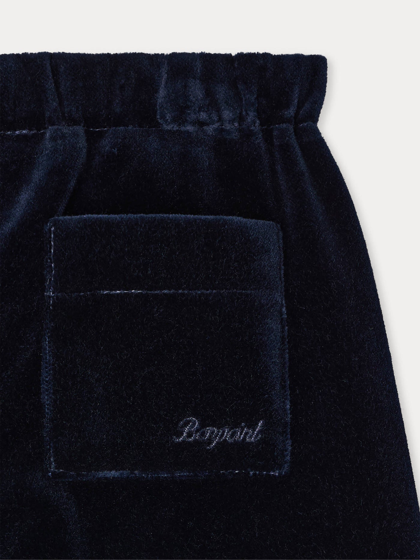 Dandy baby navy trousers in organic cotton velvet